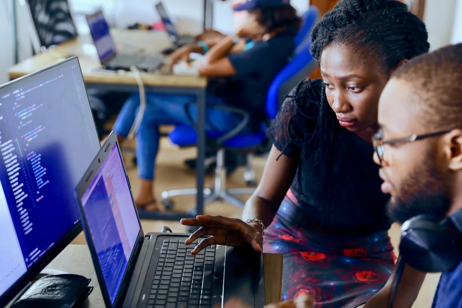 Business Technology Team Evaluating AI