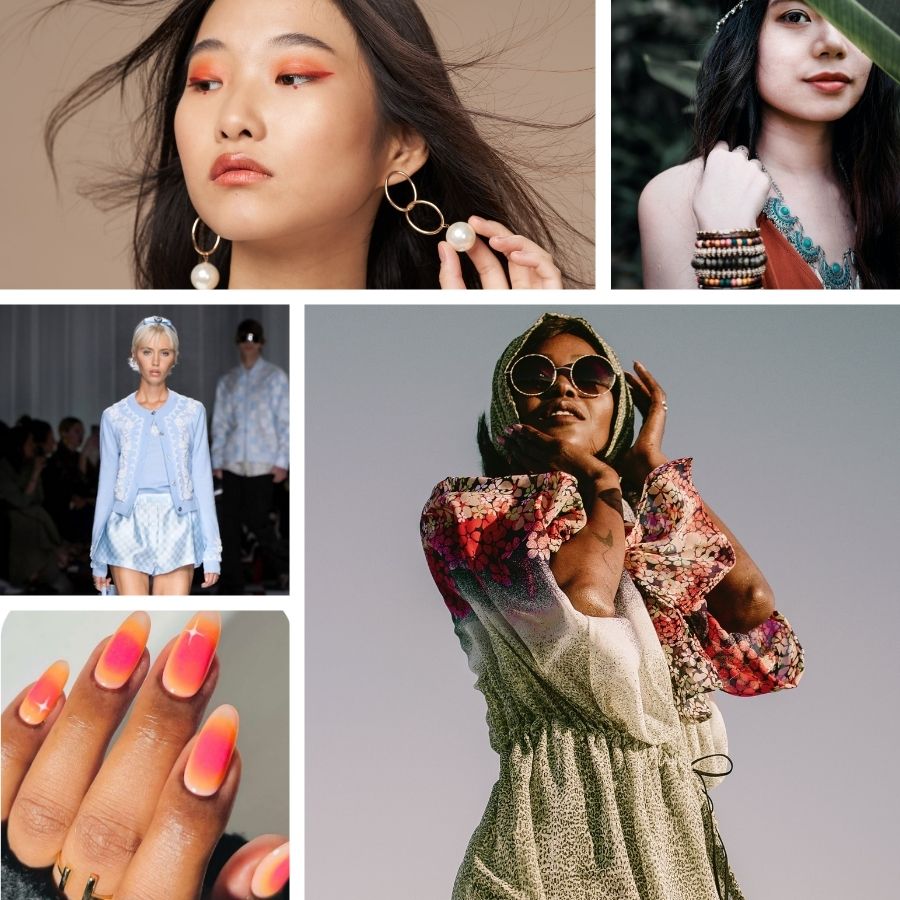 Spring/Summer trends include travel clothes, Greek decor and celestial beauty for 2024.