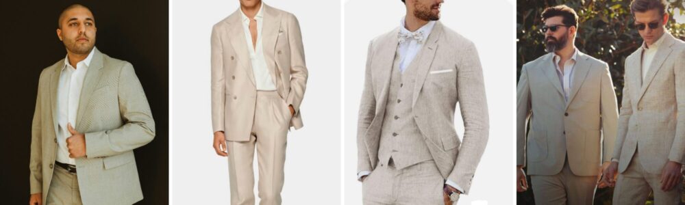 wedding trend: linen suit